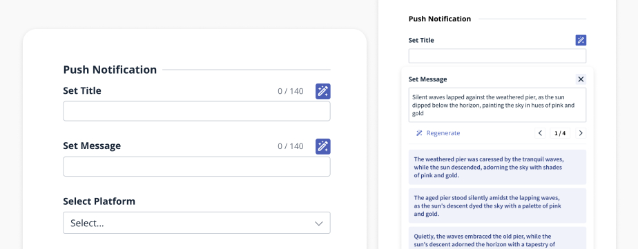 Create Push Notifications using Sage AI